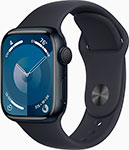 Смарт-часы Apple Watch Series 9, A2978, 41 мм, темная ночь, Sport Band, M/L (MR8X3ZP/A)