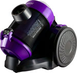 Пылесос напольный Ginzzu VS427 циклонный (черный/фиолетовый) - фото 1