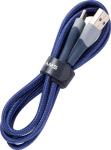 

Дата-кабель Usams US-SJ542 U77 USB - Type-C 3А с подсветкой, нейлоновая оплетка, 1.2 m, синий (SJ542USB02)