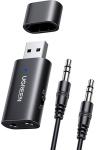 

Приемник/передатчик Bluetooth Ugreen CM523 (60300) USB 2.0 to 3.5mm, Bluetooth Transmitter/Receiver Adapter с аудио кабелем, черный