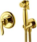 Встраиваемый смеситель Lemark с гигиеническим душем латуньзолото LM4719G 22800₽