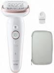 Эпилятор и электробритва для женщин Braun S9 SES 9-000 Flamingo SmartTouch, тип 5380, белый/розовый, с косметичкой