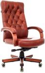 

Кресло руководителя Бюрократ T-9928WALNUT, светло-коричневый Leather Eichel, кожа, крестовина металл/дерево (T-9928WALNUT/CHOK)
