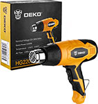 Фен технический Deko HG2200W черно-желтый фен строительный deko hg2200w