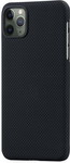

Чеxол (клип-кейс) Pitaka KI1102 для iPhone 11 Pro черно-серый (мелкое плетение)