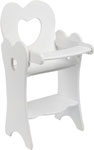 Кукольный стульчик  Paremo для кормления цвет: белый
