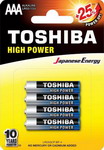 Батарейка Toshiba High Power Alkaline AAA LR03GCP BP 4 блистер 4шт