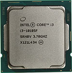 

Процессор Intel Core i3 i3-10105F Comet Lake 3700 МГц Cores 4 6Мб Socket LGA1200 65 Вт BOX BX8070110105FSRH8V