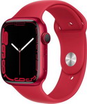 фото Умные часы apple watch series 7 gps 45mm (product) red alum. sport (mkn93zp/a)