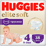 Трусики-подгузники Huggies Elite Soft 4 9-14 кг 38 шт.
