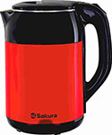 Чайник электрический Sakura SA-2168BR 1.8 черный/красный квадроцикл электрический atv m6 800w красный