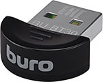 Адаптер Buro USB, (BU-BT30), Bluetooth 3.0+EDR class 2, 10 м, черный адаптер usb buro bu bt40c bluetooth 4 0 edr class 1 100м