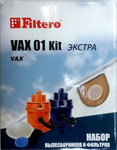 Набор пылесборники  + фильтры Filtero VAX 01 (2) Kit ЭКСТРА пылесборник filtero lge 01 4 экстра