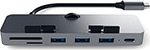 USB-концентратор Satechi Aluminum Type-C Clamp Hub Pro, серый космос (ST-TCIMHM)