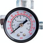 Регулятор давления с манометром Eco AR-02-14, резьбовое соединение 1/4 регулятор давления с манометром eco ar 14 на 1 4 ar 01 14 резьбовое соединение 1 4