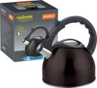 

Чайник для плиты Mallony MAL-042-N, из нержавеющей стали, 2.5 л, черный (910088)