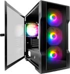 

Компьютерный корпус 1STPLAYER TRILOBITE T3-G Black (T3-G-BK-4F1), Черный