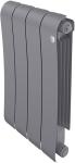 

Радиатор биметаллический Royal Thermo Infinity 500 Silver Satin, 4 секции, Серебристый