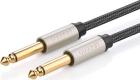 Кабель Ugreen AV128 (10636) 6.5mm Male to Male Stereo Auxiliary Aux Audio Cable, длина 1 м., серый