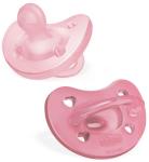 

Соска-пустышка Chicco силиконовая, PHYSIOFORMA SOFT, pink, 6-16 мес, 2 шт