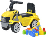 Детская каталка Everflo Builder truck ЕС-917 yellow c кубиками