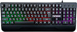 Клавиатура Гарнизон GK-350L, Rainbow, USB, черный проводная клавиатура гарнизон gk 200 white