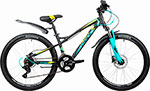 Велосипед Novatrack 24 TORNADO алюм.рама 13  черный  21 скор. 24AHD.TORNADOHD.13BK20