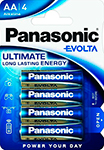 Батарейки  Panasonic LR6 Evolta BL4 4шт