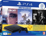 

Стационарная приставка Sony PlayStation 4 1TB Black + DETROIT/Horizon ZERO DAWN/Один из нас (CUH-2208 B)