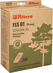 Набор пылесборников Filtero FLS 01 (S-bag) ECOLine XL,10 шт. набор пылесборников filtero fls 01 s bag ecoline xl 10 шт