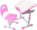Комплект парта + стул трансформеры FunDesk Sole Pink, 221903