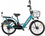 Велогибрид Eltreco GREEN CITY e-ALFA new Сине-серый матовый 022301-2401 велосипед green city e alfa new темно серый 2154 022301 2154