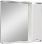 Зеркальный шкаф Runo Афина 80, правый (00-00001172) зеркальный шкаф sanstar афина 70 п 1 дверь белый 155 1 2 4 1