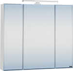 Зеркальный шкаф СаНта Стандарт 80, трельяж фацет, светильник (113011) зеркальный шкаф санта стандарт 60 113004
