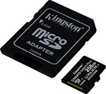 Карта памяти microSD Kingston Canvas Select Plus 256 GB + адаптер (SDCS2/256GB)