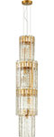 Люстра Odeon Light HALL MERKALE/матов.золотой/прозрачный/стекло (4938/7) цепь со стразами и жемчугом металл пластик стекло 2 5 мм 9 ± 1 м золотой