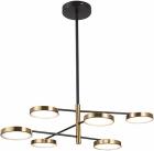 

Люстра подвесная ST Luce Farone SL1605.413.06, Латунь/черный/белый