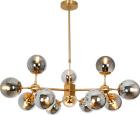 

Люстра подвесная Lumina Deco Zodiak LDP 160-12 MD, Дымчатый/медь