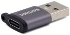 

Адаптер-переxодник Philips USB 3.0 male на USB-C female (SWA3070), Черный