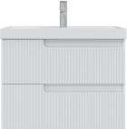 

Тумба подвесная СаНта Альтаир 70, 2 ящика, белый глянец