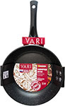 Сковорода Vari каменная 22см, черный гранит, EVKB-30122 сковорода 22см люблю антипригарное покрытие