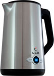 Чайник электрический LEX LX 30022-1 стальной с двойными стенками (брашированный) стакан с двойными стенками тропики 250 мл