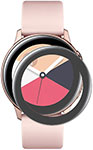 Полимерное защитное стекло Red Line для Samsung Galaxy Watch Active2 44mm (3D), черный защитное металлическое кольцо безеля с делениями для samsung galaxy watch 5 pro 45мм