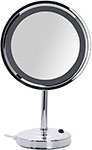 Косметическое зеркало Aquanet 2209D (21.5 см, с LED-подсветкой) хром косметическое зеркало x 5 decor walther round 0121900