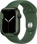 фото Умные часы apple watch series 7 gps 45mm green al/clover sport (mkn73zp/a)