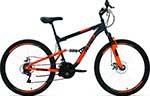 фото Велосипед altair mtb fs 26 2.0 disc 26 18 ск. рост. 16 темно-серый/оранжевый rbkt1f16e015