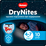 Трусики Huggies DryNites для мальчиков 4-7 лет  10 шт. 