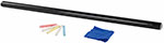 Доска-пленка меловая Brauberg самоклеящаяся в рулоне, ЧЕРНАЯ 90х200 см, 5 мелков и салфетка (237839) доска меловая без рамки 900 600 мм чёрный