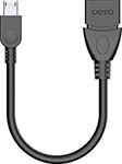 Адаптер  Pero AD03 OTG MICRO USB CABLE TO USB черный адаптер pero ad03 otg micro usb cable to usb
