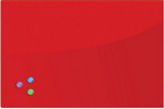 Доска магнитно-маркерная стеклянная Brauberg 40х60 см 3 магнита красная 236746 доска магнитно маркерная brauberg 120х240см улучшенная алюм рамка premium 231702